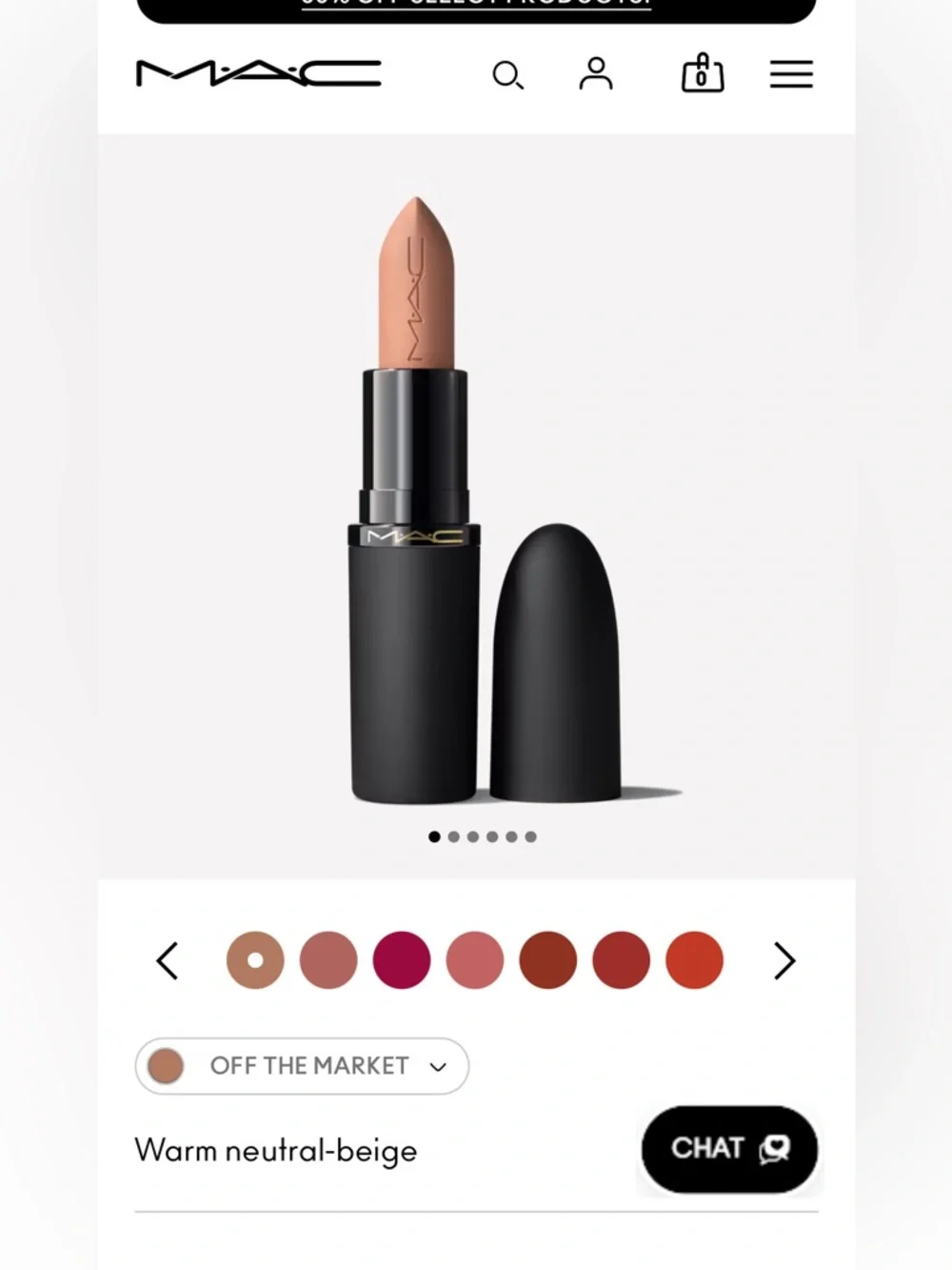 MAC Lipstick- Off The Market - Picture 1 of 3